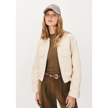 Imagem de Jaqueta Feminina Bomber Com Gola Padre-Feminino