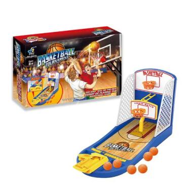 Imagem de Brinquedo Jogo Basquete de Dedo Basketball Tournament Com 6 Bolinhas M