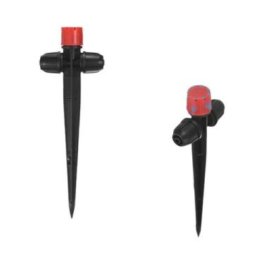 Imagem de Aspersor De Jardim Ajustável Com 8 Furos 0-80L/H Bico De Irrigação De 