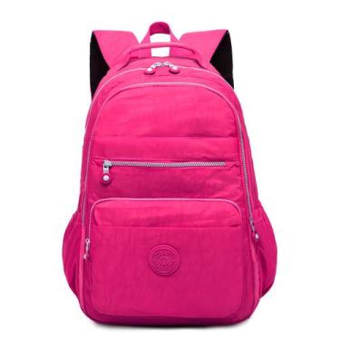 Imagem de Mochila Bolsa Feminina Escolar Juvenil Básica Impermeável - Klizz, Ros