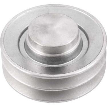 Imagem de Polia de Alumínio 2 Canais, Perfil A, 100 mm, sem Furo Vonder