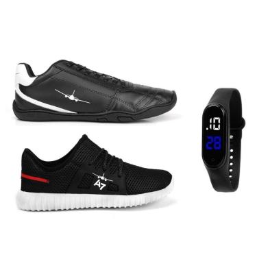 Imagem de Chuteira De Futsal A7 + Tênis Eazy + Relógio-Masculino