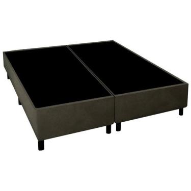 Imagem de Base Cama Box Queen Gazin Bipartida 27x158x198cm Esmeralda, Marrom, Qu