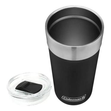 Imagem de Copo Térmico De Cerveja Coleman 600 Ml Com Tampa Preto - Congratulatio