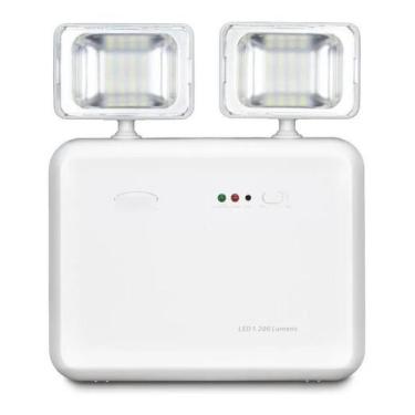 Imagem de Luminária de Emergência Segurimax LED 24707 Bateria Recarreg - Congrat