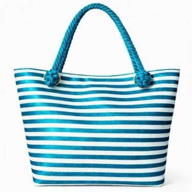 Imagem de Bolsa de Praia Feminina com Nécessaire Grande Resistente para Verão - 