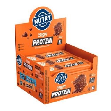 Imagem de Kit 8x Nutry Crispy Protein Chocolate ao Leite 30g
