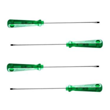 Imagem de Kit Chaves Fenda 3x150mm Tramontina Ferramenta Imantada 4un