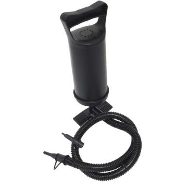 Imagem de Bomba de Ar Manual 30cm 3 Bicos Para Encher Piscina Boia Colchão Inflá