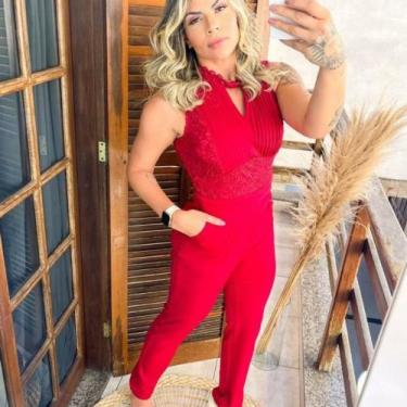 Imagem de Macacão festa - Cooper jeans, Vermelho, m