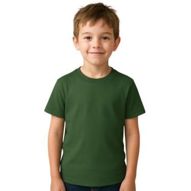 Imagem de Camiseta Infantil Menina E Menino Básica 100% Algodão Premium Confortá