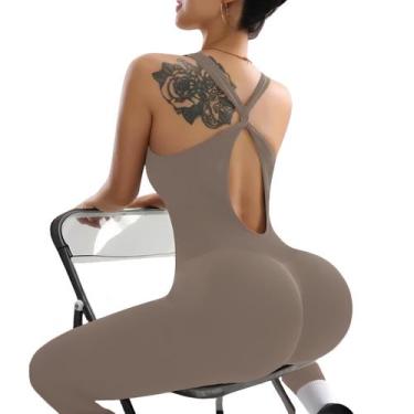 Imagem de Macacão Fitness Modelador Estilo Conforto Segurança Poliamida e Elasta