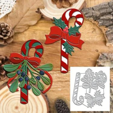 Imagem de Matriz de corte metálica Lapoo Natal laço bengala 10,5 x 10,5 cm