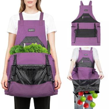 Imagem de Avental de Jardinagem ZIOZERTT em Lona com Bolsos e Cordão