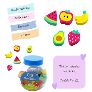 Imagem de Borracha Mini Fantasia Pote com 20 Unidades  CIS