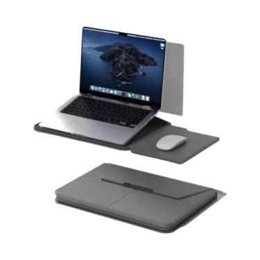 Imagem de Capa De Couro Para Laptop De 13-14 E 15-16 Polegadas Com Suporte, Bols
