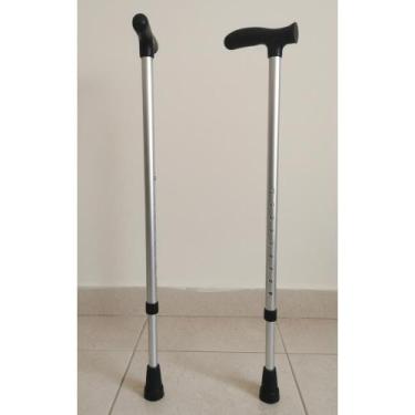 Imagem de 2x Bengala Alumínio Ajustável 7 Alturas Leve Reforçada - Congratulatio