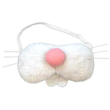 Imagem de Beistle Artigos de festa de páscoa, nariz de coelho, tecido de pelúcia, acessório de fantasia de Halloween, 14,6 cm, branco/rosa