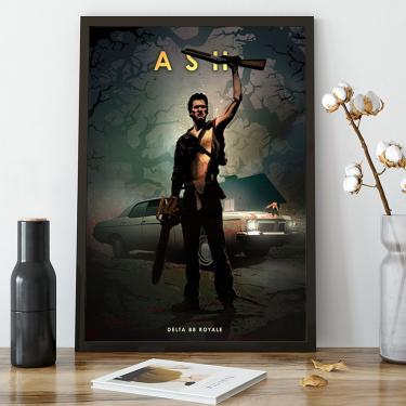 Imagem de Quadro decorativo Poster Ash Vs Evil Dead Serie Famosa Arte para sala quarto