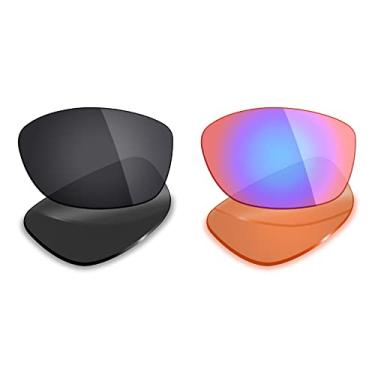 Imagem de 2 pares de lentes polarizadas de substituição da Mryok para óculos de sol Oakley Pit Bull – Opções