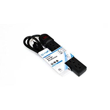 Imagem de Pro Co Sound Protetor de surto Pro Co Power de 3 pés 6 tomadas, 15A 90J preto (E-6OUTLET-STRIP)