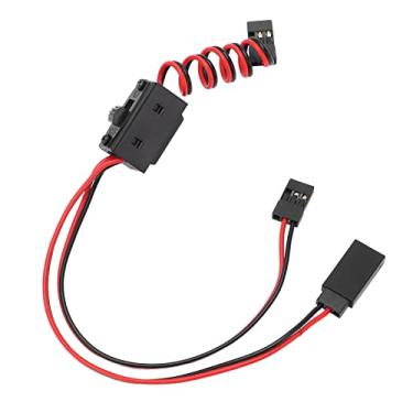 Imagem de Cabo tipo rc y, cabo tipo cabo de carro de controle remoto com interruptor para jr para avião modelo de carro FUTABA JR rc