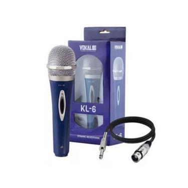 Imagem de Microfone Vokal Com Fio Modelo Kl6 Acompanha Cabo 5 Metros