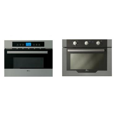Imagem de Conjunto Microondas de Embutir 34L e Forno Elétrico de Embutir 50L 220V Fischer Cinza