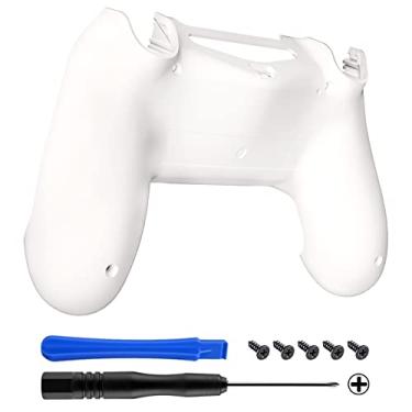 Imagem de eXtremeRate capa de invólucro inferior traseira peças de substituição para PS4 Slim Pro Controller JDM-040 JDM-050 JDM-055, Branco
