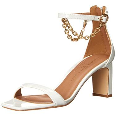 Imagem de Chinese Laundry Yara Sandália feminina de salto, Branco, 9