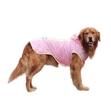 Imagem de Capa de chuva para cães com capuz Poncho para cães Capa de chuva à prova d'água Capa de chuva para cães médios e grandes Roupas à prova d'água Golden Retriever Huskie Corgi