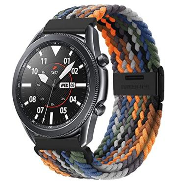 Imagem de XMUXI 22mm Pulseiras compatíveis com Galaxy Watch 3 45mm/Relógio 46mm,Gear S3 Frontier/Clássico, Huawei Watch GT 3 46mm, Amazfit GTR Braided Sport Braided Watch Band (sem relógio) (#12)