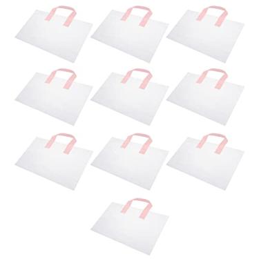 Imagem de 50 Unidades Sacola De Plástico Nécessaire Transparente Presente Claro Bolsa Transparente Bolsa Para Mulheres Bolsa De Feminina Sacolas Moda Bolsa De Compras Senhorita