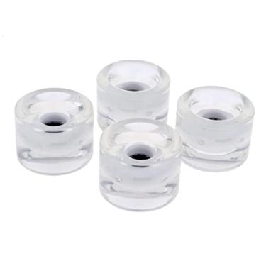 Imagem de Menolana 4 peças rodas Longboard brilham na noite skate parte 78a, branco