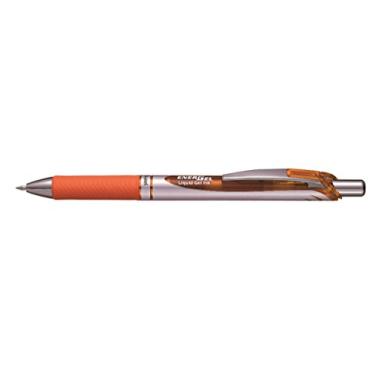 Imagem de Pentel BL77 EnerGel 0,7 mm caneta esferográfica de gel líquido retrátil - tinta laranja (BL77-F)
