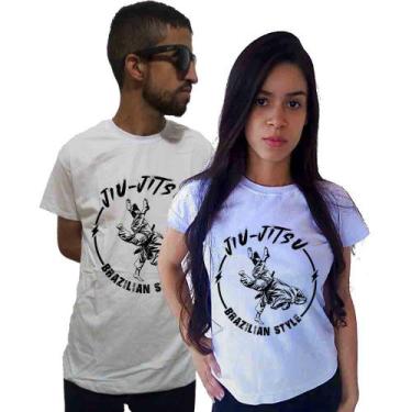 Imagem de Kit 2 Camisa Camiseta Casal Luta Muaythai Jiujitsu Krav Maga - Adquiri