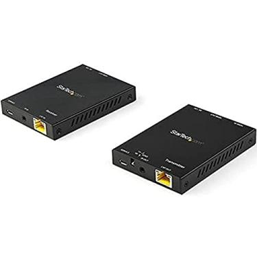 Imagem de StarTech. Kit de extensor HDMI sobre CAT6 – 4K 60Hz – Kit HDMI Balun – Sinal de até 50 m – HDR – Suporte de áudio 4:4:4-7.1 (ST121HD20V), preto