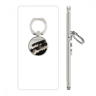Imagem de Suporte de argola ajustável para celular Fog Forest Mist Sky Clouds Mountain