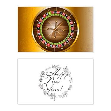 Imagem de Ilustração realista de cassino, toca-discos, festival, ano novo, cartão de felicitações, mensagem de abençoamento presente