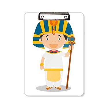 Imagem de Chapéu amarelo Egito desenho prancheta pasta bloco de escrita placa de apoio A4