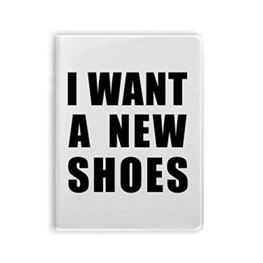 Imagem de Diário de capa macia I Want A New Shoes Art Deco para presente moderno