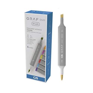 Imagem de Marcador Graf Duo Brush, CIS, Melon Yellow, Caixa com 6 unidades