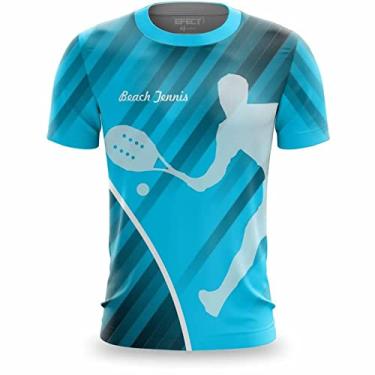 Imagem de Camisa Beach Tennis tenis Masculina Dry Fit Camiseta Ante odor termica Protecao UV Gênero:Masculino;Cor:Prata;Tamanho:G
