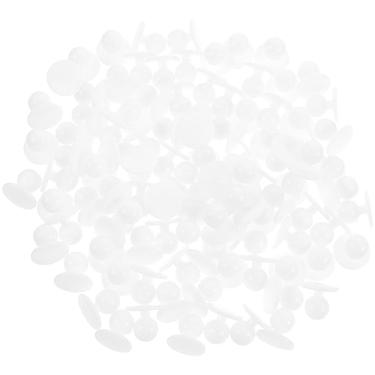 Imagem de SEWACC 100 Pçs Botões De Casaco De Chef De Plástico Botão De Garanhão Redondo Botão De Jaqueta Móvel Para Vestuário Acessórios Decorativos Branco