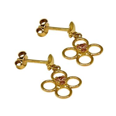 Imagem de Brinco Em Ouro 10k 416 Argolinhas Soltas