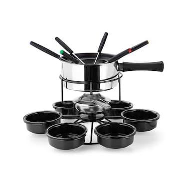 Imagem de Aparelho de Fondue Forma Carroussel Mont Blanc 17 Peças - Inox