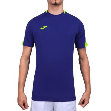 Imagem de Camiseta Joma Smash Azul e Limão-Masculino