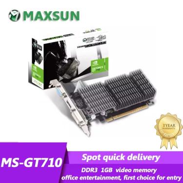 Imagem de MAXSUN GT710 martelo pesado 1G DDR3 nível de entrada PCI-E placa gráfica discreta adequado para