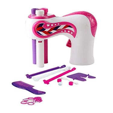 Imagem de TOOYFUL Máquina de tricô elétrica automática, ferramenta de trança de cabelo DIY, material de rolo de cabelo, rotação de 360 graus, automática, multifuncional, requintada para mulheres e meninas