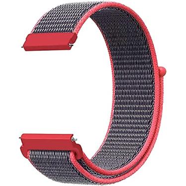 Imagem de Hoopyeecase 20mm Quick Release Pulseiras de relógio Compatível para Samsung Galaxy Watch 42mm/Samsung Active 2 44mm 40mm/Gear S2 Classic/Garmin Vivoactive 3 Nylon Substituição Correia Esportiva